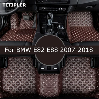 TITIPLER tapete para carros Personalizados Para BMW E82 E88 2007-2018 Anos 1 Conversível e Coupé Alfombrillas Pé Coche Acessórios Auto