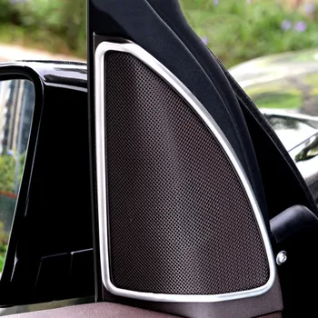 Estilo carro Porta de Áudio Estéreo alto-Falante Quadro Decoração Autocolante Guarnição Para a Mercedes Benz ML GL GLE Altifalante de corneta Acessórios