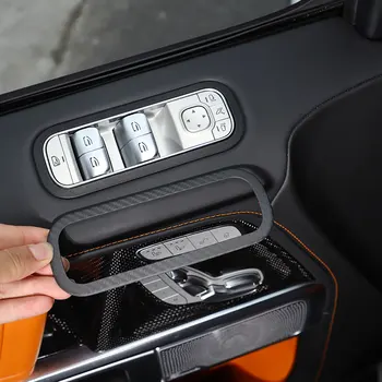 Para a Mercedes Benz Classe G W463 2019-2022 Real de Fibra de Carbono, Vidro Automóvel de Elevação Mudar Moldura tampa guarnição adesivos de Carro Acessórios