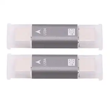 2Pcs USB C macho para Macho Adaptador de 8K 40 gbps 100W de Carregamento Rápido da Liga Compacto Mini USB C Conector do Adaptador