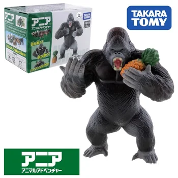 A Takara Tomy tomica Ania animal aventura-36 Gorila e abacaxi selvagem da floresta, ABS educacional Resina mini crianças figuras de ação