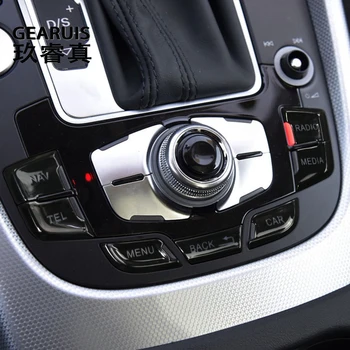 Estilo carro de Mudança de marcha (MMI), o Botão de Controle do Joystick Botão Central decoração Autocolante Guarnição Para Audi A4 B8 A5 2009-2016 Acessórios