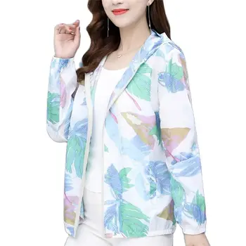 Protetor solar a Roupa de Mulheres de 2023 Nova Ladies' Moda Verão Anti-Ultravioleta Mãe Jaqueta de Sol-Protecção de Manga comprida Casaco