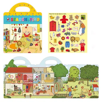 Crianças Reutilizáveis Adesivos Livros Kawaii papel de carta Adesivos para Crianças Educacional dos desenhos animados de Quebra-cabeça Bonito Adesivos para as Crianças Brinquedos