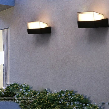 Moderno 0utdoor Impermeável LED, Lâmpada de Parede de Quarto de Cabeceira Interior da Lâmpada de Parede do Corredor Varanda, Cozinha Banheiro Varanda Jardim Decoração