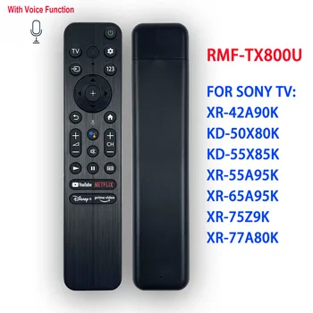 RMF-TX800U Voz de Controlo Remoto para a Sony Smart TV Apto para XR-42A90K KD-50X80K KD-55X85K XR-55A95K XR-65A95K XR-75Z9K XR-77A80K