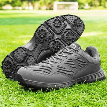 Sapatos De Golfe Homens Exterior Da Malha De Pouco Peso Com Qualidade Picos De Jogador De Tênis Homens Confortável Andando Ginásio Tênis