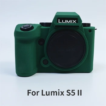 Para Panasonic Lumix S5M2 Câmara de Silicone Protetora Macia Cobertura à prova de Poeira Pele para Lumix S5 Mark II S5 II Saco de Acessórios