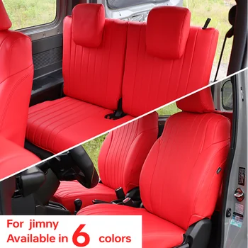 Tampa de assento Disponível em 6 cores de couro Nappa material Para Suzuki Jimny JB64 Serra JB74W 2019 2023 Acessórios de decoração