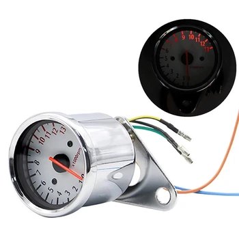 Dropshipping 0-13000RPM Digital Eletrônica de Indução com Retroiluminação LED Universal para a 4 tempos Moto de um Tacômetro Medidor de