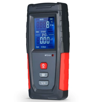 EMF Medidor de USB Recarregável Detector de Radiação para o Campo Eletromagnético e a Temperatura Precisa para Eletrodomésticos