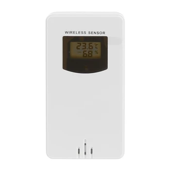Digital de Temperatura e Umidade Sensor sem Fio Medidor de Higrômetro Eletrônico Thermomete No Exterior Utilizados para a w/ Stat Drop shipping