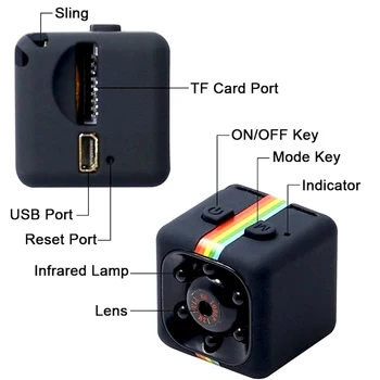 SQ 11 Mini Câmera HD 1080P Sensor de Visão Nocturna Câmera de vídeo de Movimento DVR Micro Câmera Esporte pequena Câmera de Vídeo DV Cam SQ 11