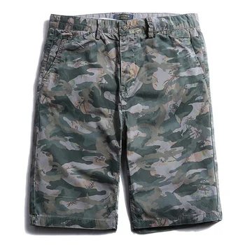 Camo Shorts 2023 Carga Homens de Camuflagem Militar, Azul Verde Amarelo Cinza Bermuda de Moda Masculina de Algodão Comprimento de Joelho Curta Meia Calças