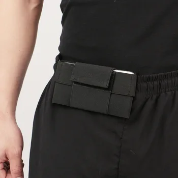 QUESHARK Conveniente Invisível Fanny Pack Executando o Telefone Móvel Saco da Cintura Tampa do Cartão de Retro Carteira Íntimo Calças Cinto Saco de Desporto