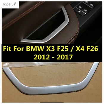 Lapetus Acessórios Para BMW X3 F25 / X4 F26 2012 - 2017 Matte Estilo Interior da Porta de Carro Braço Quadro de Moldagem Tampa do Kit Guarnição 1 Pcs