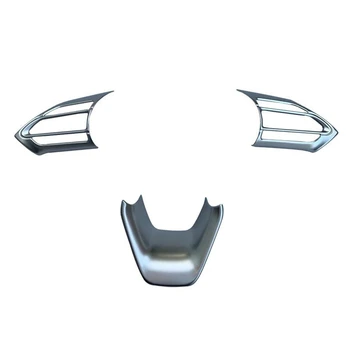 Carro prata Volante Painel de Decoração de Capa de Guarnição Adesivo para Toyota Sienta 2022-2023