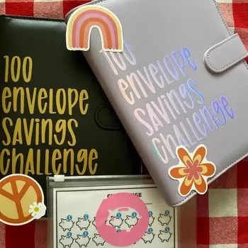 Fichário Envelope Desafio Fichário de Uma Maneira Divertida e Fácil de Ensinar as Crianças a poupar Dinheiro Assumir o Controle das Finanças