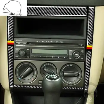 A Volkswagen VW Golf 4 MK4 Várias Cores de Fibra de Carbono Adesivos Interior de CD AC Central do Painel de Controlo do Quadro de Acessórios para carros