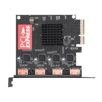 4 Canais Compatível com HDMI PCI-E Placa de Captura de Vídeo 1080P a 60Fps OBS Wirecast Transmissão ao Vivo Streaming de Substituição do Adaptador