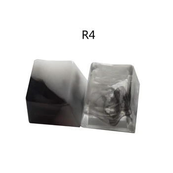 Artesanal Personalizado do OEM R4 Perfil de Resina tecla cap Teclado RGB Translúcido tecla cap L4MD
