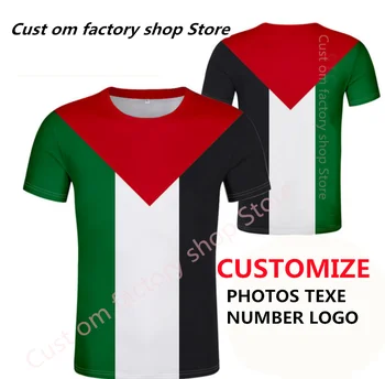PALESTINA t-shirt grátis feitos número de nome palaestina t-shirt de bandeira de nação moderna dos homens T-shirt