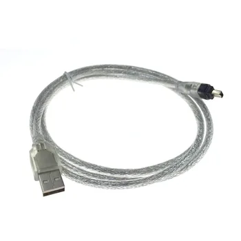 100cm USB Macho para Firewire IEEE 1394 4Pin Masculino iLink Adaptador de Cabo para DCR-TRV75E DV