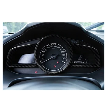 9X De Mazda 3 Axela 2014-2018 de Fibra de Carbono Painel Interior Instrumento Moldura Guarnição Tampa
