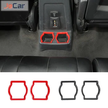 JeCar ABS Traseira do Carro porta-Copo Decoração de Capa de Guarnição Adesivos Para Dodge Nitro 2007-2012 Interior do Carro Acessórios