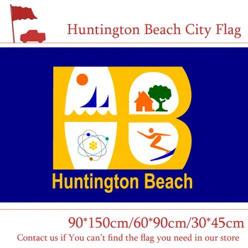 3x5 Metros de Huntington Beach Cidade de Bandeira Do Estado da Califórnia 60*90 cm 90*150cm 40*60cm Bandeira de Carro