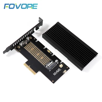 M. 2 adaptador PCI-e tecla m NVMe NGFF M. 2 SSD 2280 para PCI-e X4 placa de M2 de PCI e PCI express converter Cartão com o dissipador de Calor do dissipador de calor