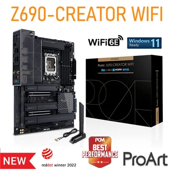 ASUS ProArt Z690-Criador wi-Fi 6E LGA 1700 Intel 12, 13 Gen i3 i5 i7 i9 CPU ATX Criador de Conteúdo da placa-Mãe Z690 DDR5 2,5 G
