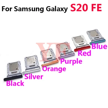 Para Samsung Galaxy S20 FE S20FE Bandeja do Cartão SIM Slot Titular Soquete Adaptador de Peças de Reparo