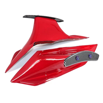 Moto Carenagem Kit Aerodinâmico da Asa Fixa Winglet Carenagem Capa Asa para Honda CBR650R 2019-2021 Vermelho